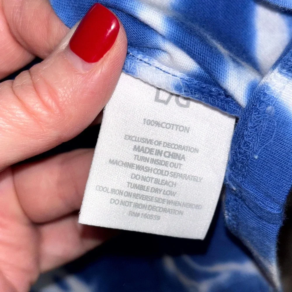 St Louis‎ Blues Sweatshirt Womens Large Tie Dye Cotton Wear By Erin Andrews NHL